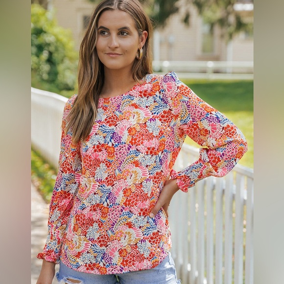 Puff Sleeve Floral Blouse by Nolita Boutique - Picture 3 of 9